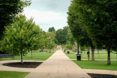 A view of Dogwood Park when entering the park from East Broad Street.