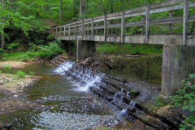 A bridge over Mill Creek near Standing Stone Lake.